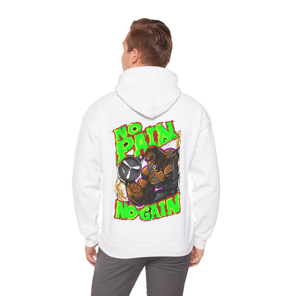 Motivational No Pain No Gain Hoodie for Fitness Enthusiasts