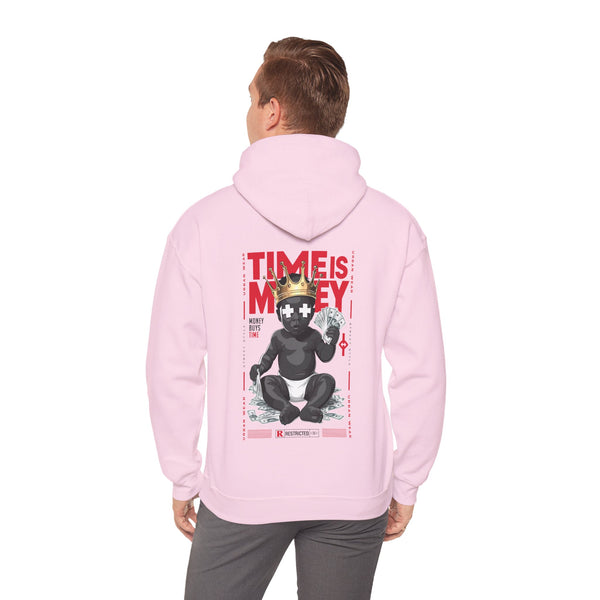 Cool Streetwear Hoodie - 'Time is Money' Graphic Sweatshirt for Trendsetters