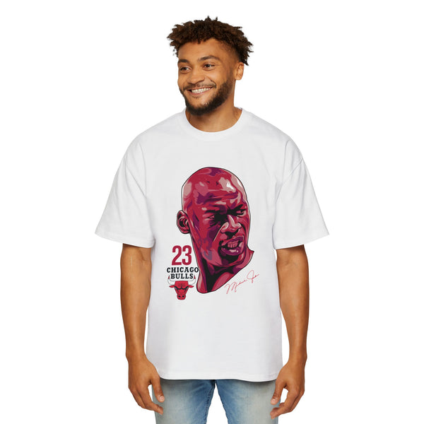 Men's Oversized Michael Jordan Tee - Vintage Chicago Bulls Design