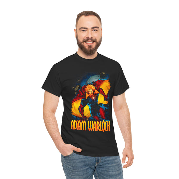 Superhero Unisex Heavy Cotton Tee - Adam Warlock Vintage Design