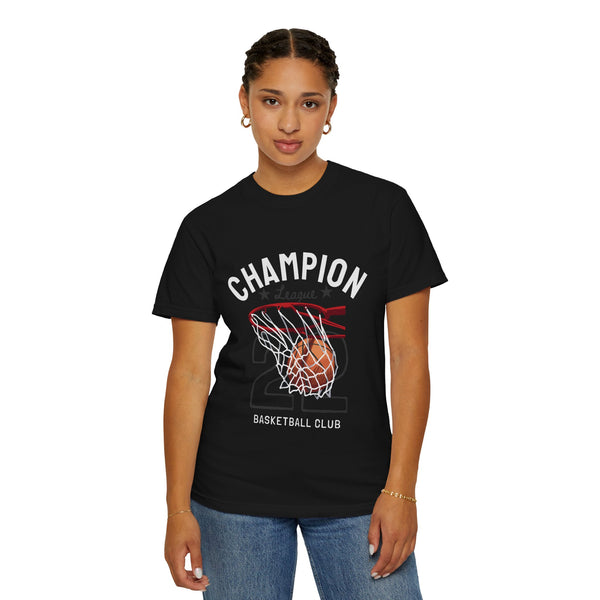 Champion League Basketball Club T-Shirt - Unisex Garment-Dyed Tee