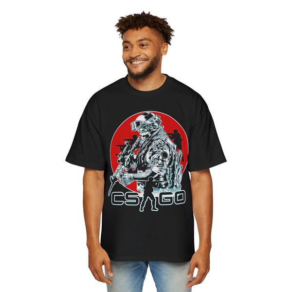 Men's Heavy Oversized Graphic Tee | Gaming Apparel, CS:GO Shirt
