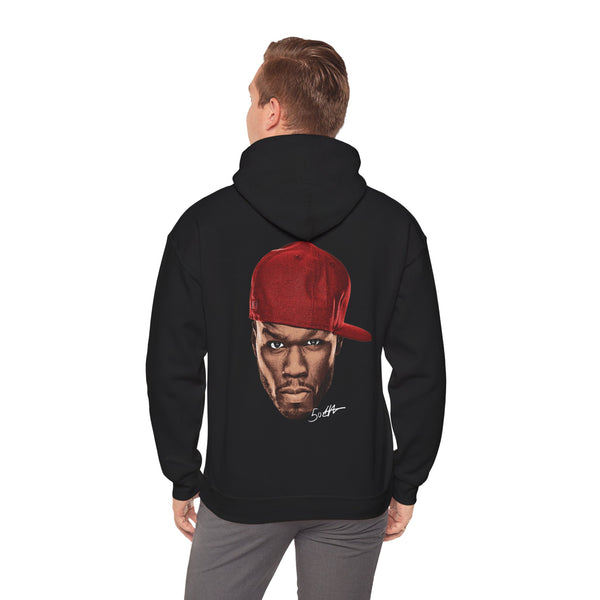 Unisex Hooded Sweatshirt with 50 Cent Bold Graphic Design