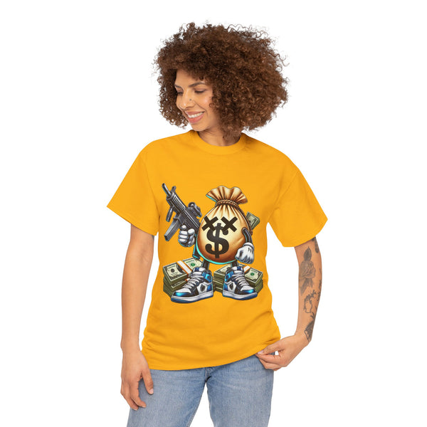 Armed Money Bag Unisex Heavy Cotton Tee