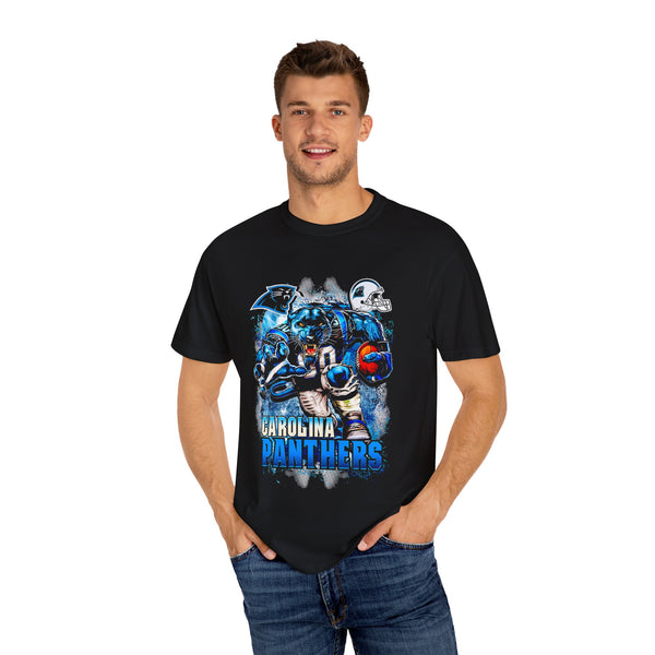 Carolina Panthers Fan T-Shirt, Unisex Garment-Dyed Tee for Game Day