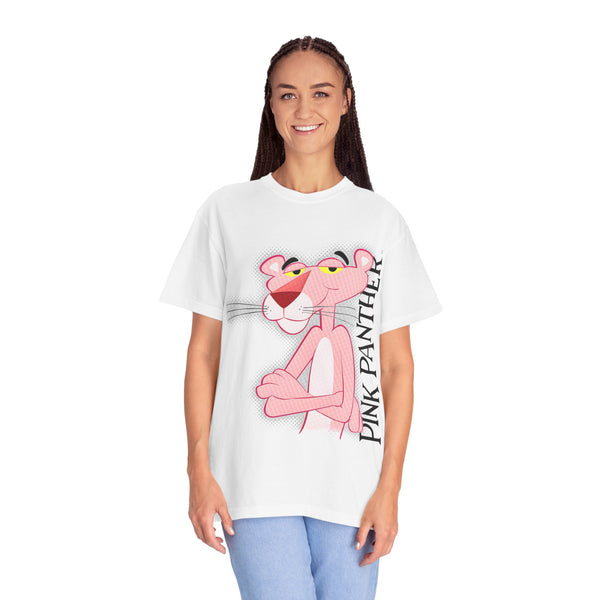 Pink Panther Graphic T-Shirt, Unisex Cotton Tee, Cool Retro Shirt, Vintage Cartoon Apparel, Gift for Cat Lovers, Fun Casual Wear