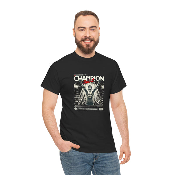 Champion Spirit Unisex Heavy Cotton Tee - Vintage Graphic T-Shirt