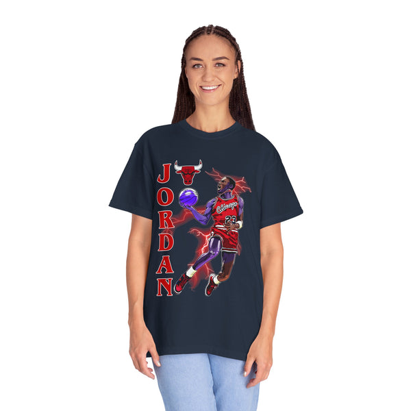 Jordan Inspired Unisex Garment-Dyed T-Shirt - Basketball Fan Tee