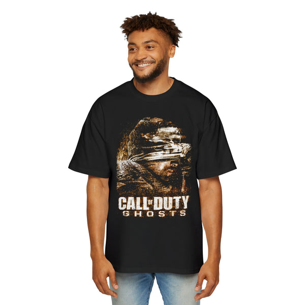Men's Oversized Graphic Tee - Call of Duty Ghosts, Gamer Shirt, Video Game Apparel, Casual Wear, Unique Gift for Gamers