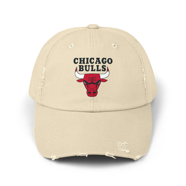 Chicago Bulls Unisex Distressed Cap, Vintage Style Sports Hat, Casual Wear