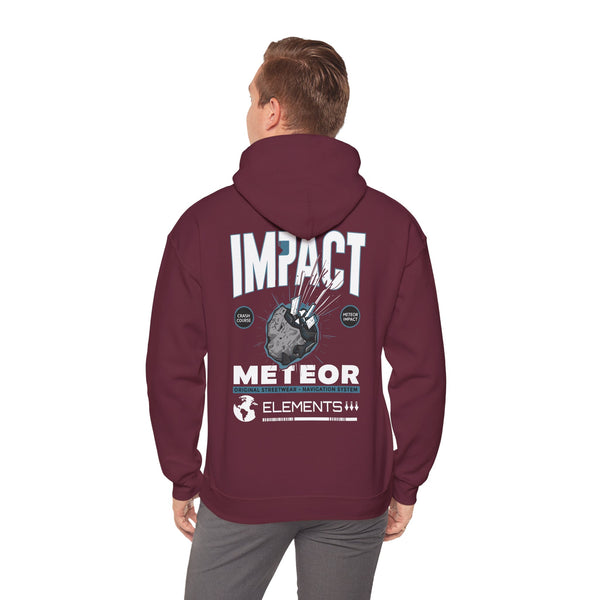 Meteor Impact Graphic Hoodie - Unisex Heavy Blend™ Sweatshirt for Space Lovers