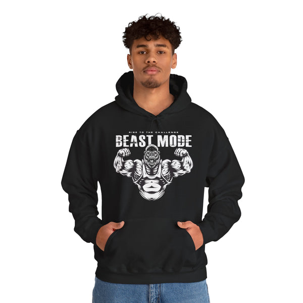 Beast Mode Unisex Hooded Sweatshirt - Motivational Gym Apparel