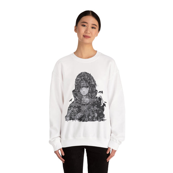Unisex Heavy Blend™ Crewneck Sweatshirt with Artistic Warrior Design
