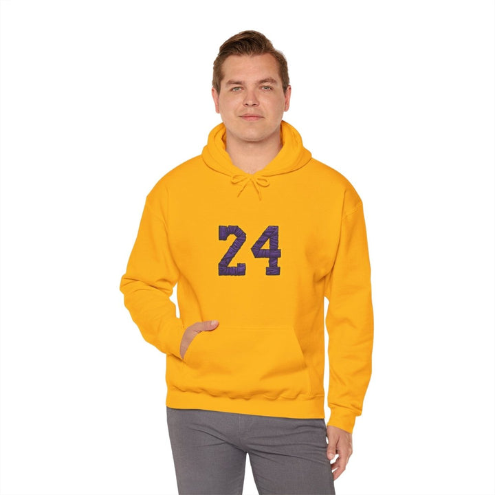 24 Kobe Unisex Hoodie - Gold - S - 24 Kobe Unisex Hoodie - Tatoo Tee