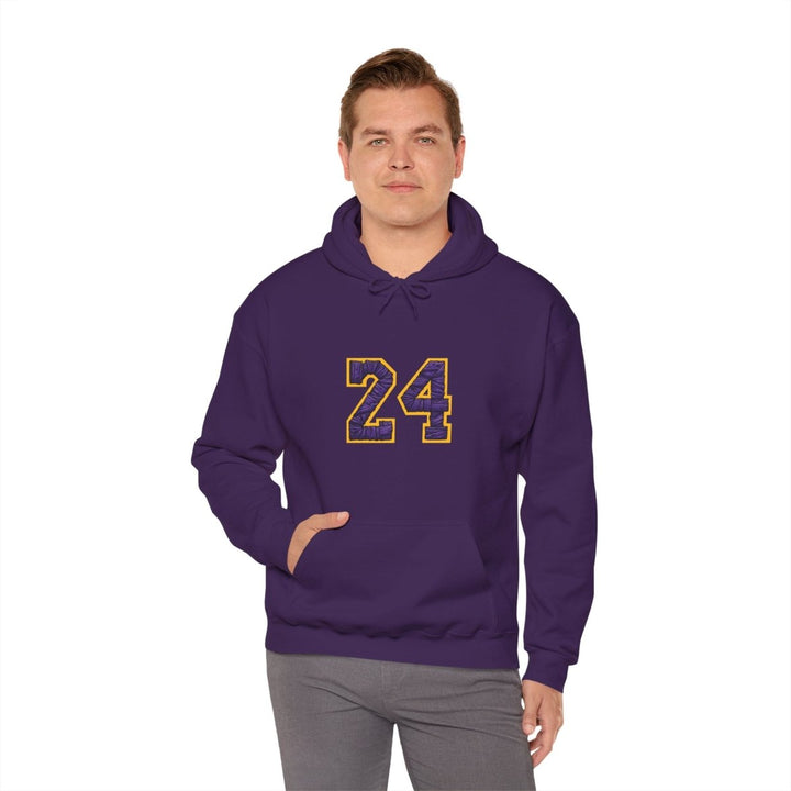 24 Kobe Unisex Hoodie - Purple - S - 24 Kobe Unisex Hoodie - Tatoo Tee