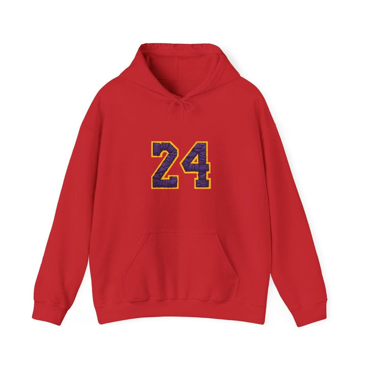 24 Kobe Unisex Hoodie - Red - S - 24 Kobe Unisex Hoodie - Tatoo Tee