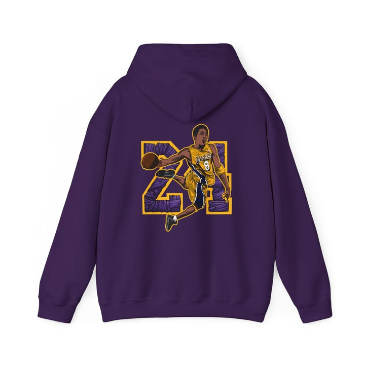 24 Kobe Unisex Hoodie - Red - S - 24 Kobe Unisex Hoodie - Tatoo Tee