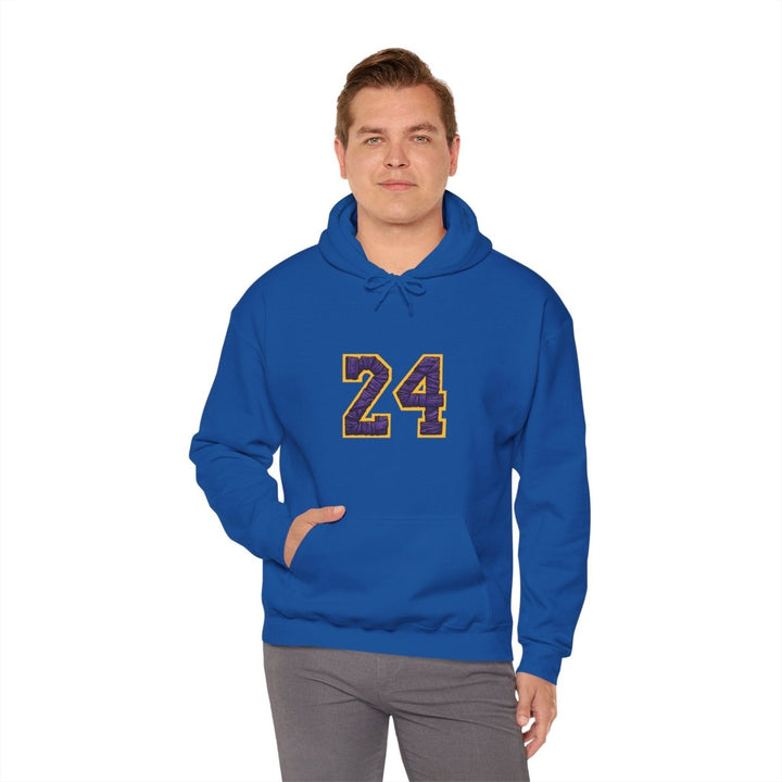 24 Kobe Unisex Hoodie - Royal - S - 24 Kobe Unisex Hoodie - Tatoo Tee