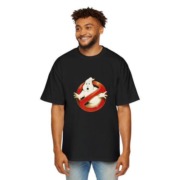Ghostbusters Men's Heavy Oversized Tee - Vintage Movie Shirt, Fan Apparel, Halloween Costume