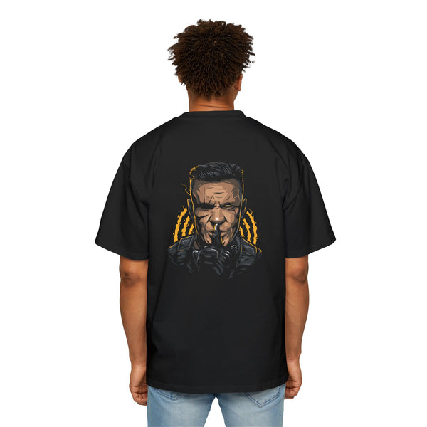 Men's Heavy Oversized Tee - Bold Graphic Design for Ultimate Comfort