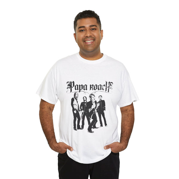 Unisex Heavy Cotton Tee - Papa Roach Band Tee for Music Lovers