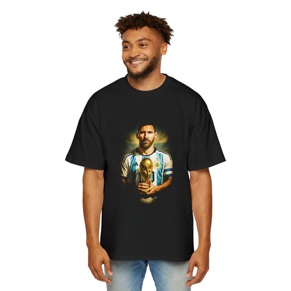 Stylish Lionel Messi Men's Oversized Tee - Unique Graphic Design, Casual Streetwear