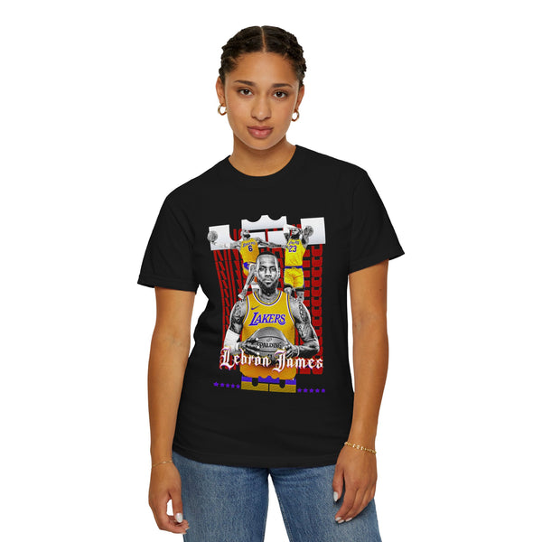 LeBron James Unisex Garment-Dyed T-Shirt - Bold NBA Fan Tee