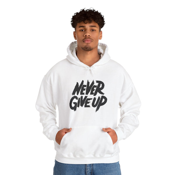 Never Give Up Motivational Hoodie | Unisex Heavy Blend™ Sweatshirt for Inspiration and Comfort