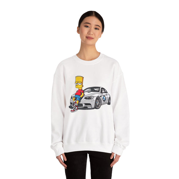 Luxury Car Bart Simpson Unisex Sweatshirt