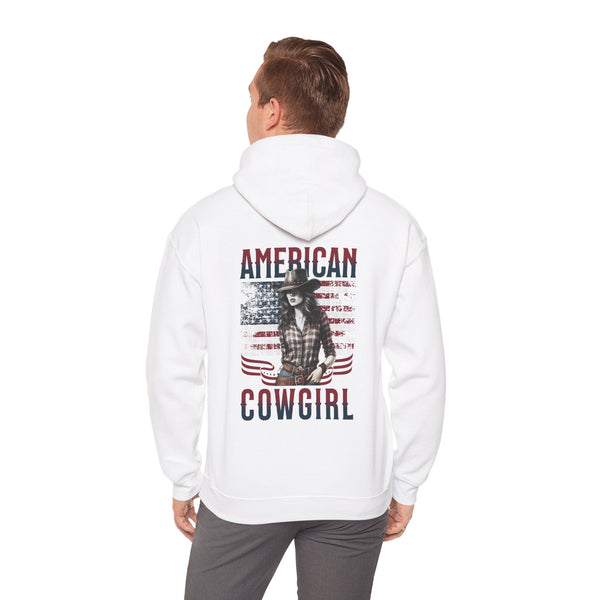 American Cowgirl Hoodie - Unisex Heavy Blend™ Sweatshirt for Country Lovers