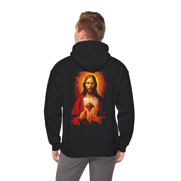 Vintage Jesus Heart Unisex Heavy Blend™ Hooded Sweatshirt