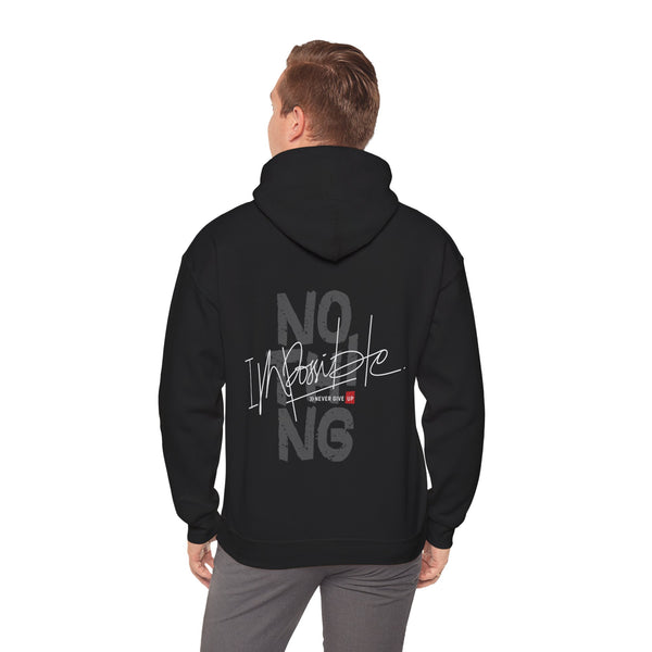 Inspirational Message Hoodie - Unisex Heavy Blend™ | 'Nothing Is Impossible' Design