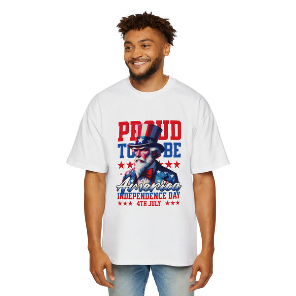 American Independence Day Men's Heavy Oversized Tee
