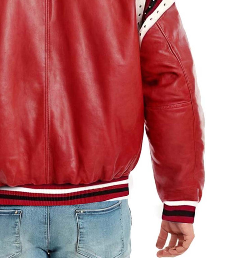 78 Vintage Red Leather Jacket - XXS - 78 Vintage Red Leather Jacket - Tatoo Tee