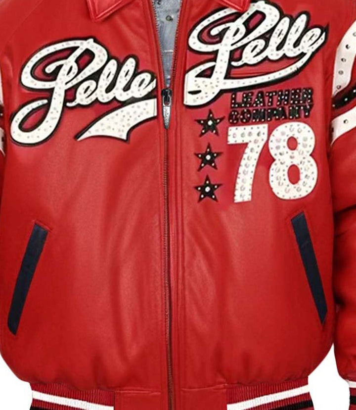 78 Vintage Red Leather Jacket - XXS - 78 Vintage Red Leather Jacket - Tatoo Tee