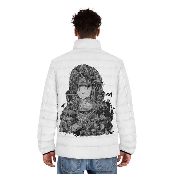 Men's Winter Warrior Puffer Jacket - Anime-Inspired Design