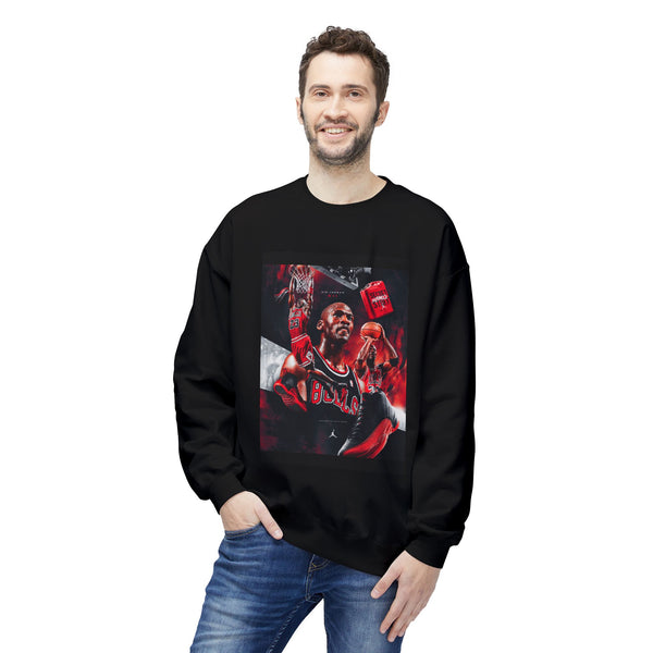 Bold Graphic Michael Jordan Unisex Sweatshirt, Sports Fan Apparel