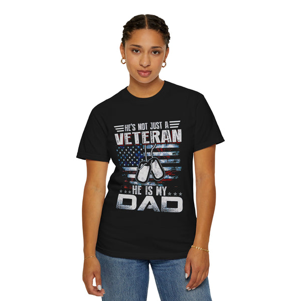 Veteran Dad Unisex T-Shirt - Patriotic Gift for Father's Day