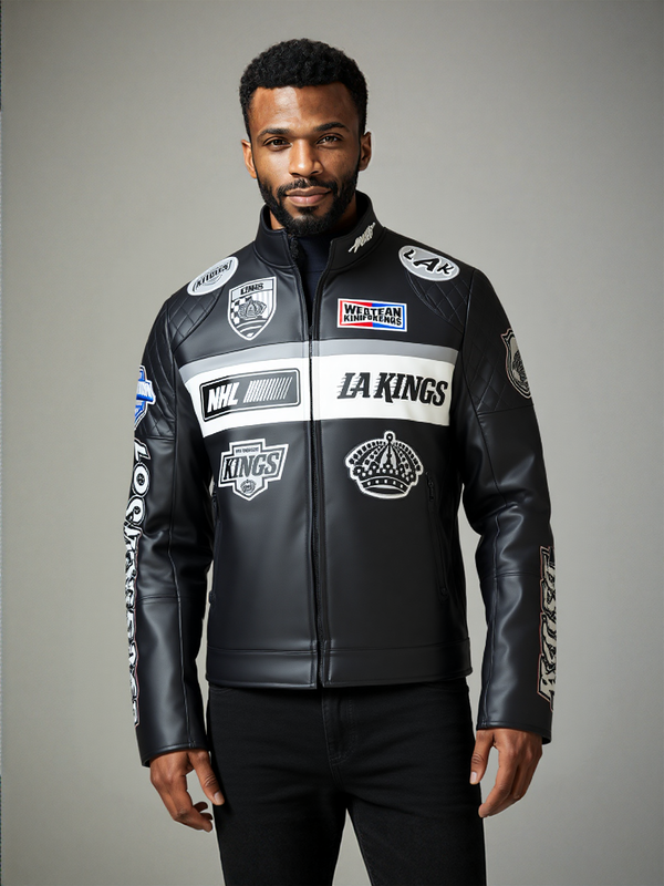 NHL LOS ANGELES KINGS MEN'S MOTO JACKET