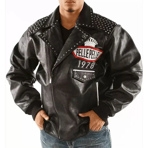 Pelle Pelle Lethal 78 Men’s Black Pure Leather Jacket