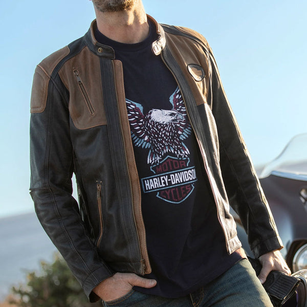 Men’s H-D Triple Vent System Trostel Leather Jacket