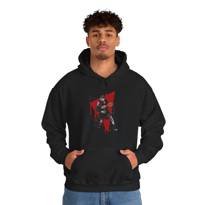 A Iverson - NBA Legends Unisex Basketball Graphic Hoodie - Black - S - A Iverson - NBA Legends Unisex Basketball Graphic Hoodie - Tatoo Tee