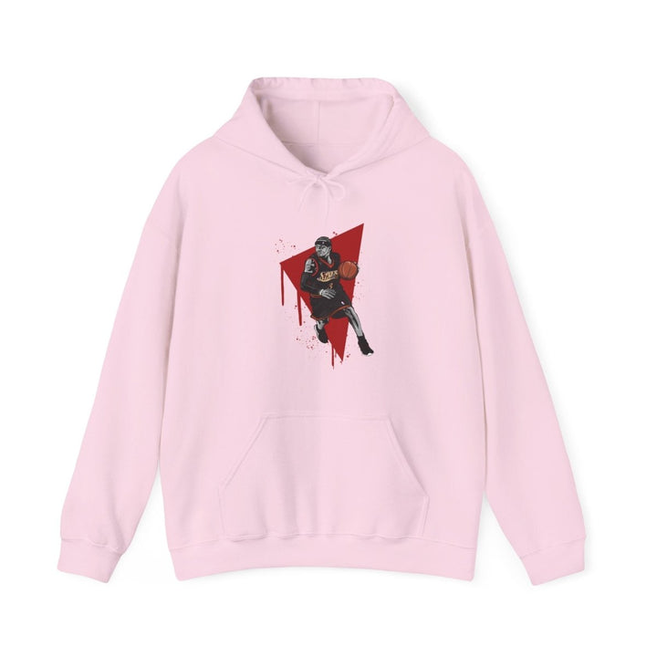 A Iverson - NBA Legends Unisex Basketball Graphic Hoodie - Light Pink - S - A Iverson - NBA Legends Unisex Basketball Graphic Hoodie - Tatoo Tee