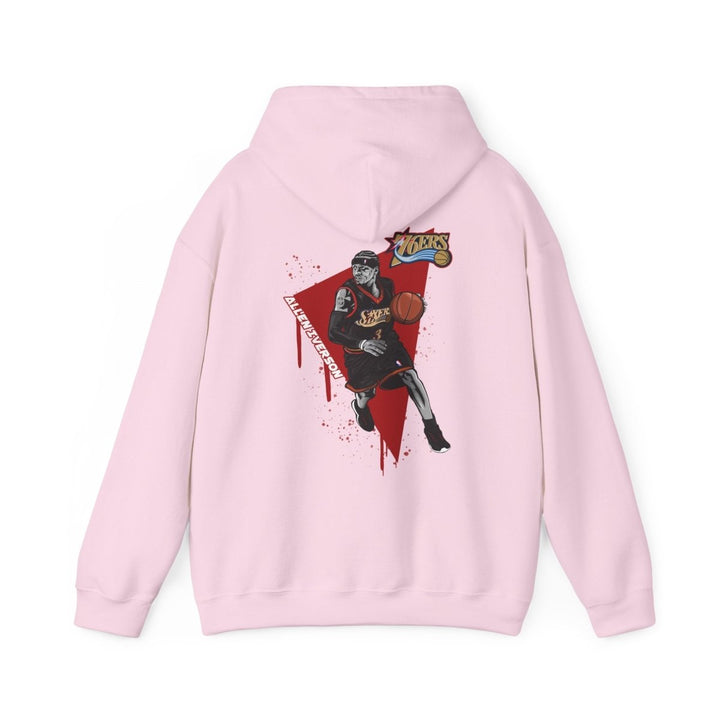 A Iverson - NBA Legends Unisex Basketball Graphic Hoodie - Light Pink - S - A Iverson - NBA Legends Unisex Basketball Graphic Hoodie - Tatoo Tee