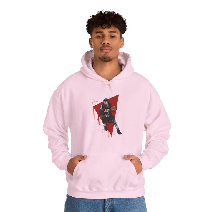 A Iverson - NBA Legends Unisex Basketball Graphic Hoodie - Light Pink - S - A Iverson - NBA Legends Unisex Basketball Graphic Hoodie - Tatoo Tee