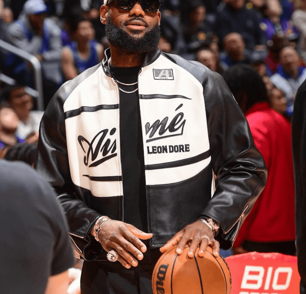 Aime Leon Dore Leather Vintage Racing Jacket - XS - Aime Leon Dore Leather Vintage Racing Jacket - Tatoo Tee