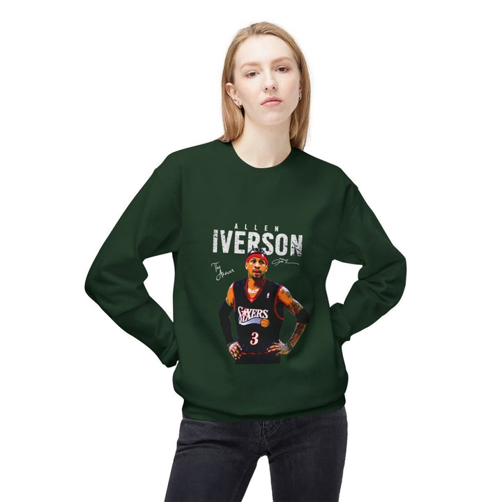 Allen Iverson Crewneck Sweatshirt, Sports Fan Apparel, Vintage NBA Basketball Sweatshirt - Forest Green - S - Allen Iverson Crewneck Sweatshirt, Sports Fan Apparel, Vintage NBA Basketball Sweatshirt - Tatoo Tee