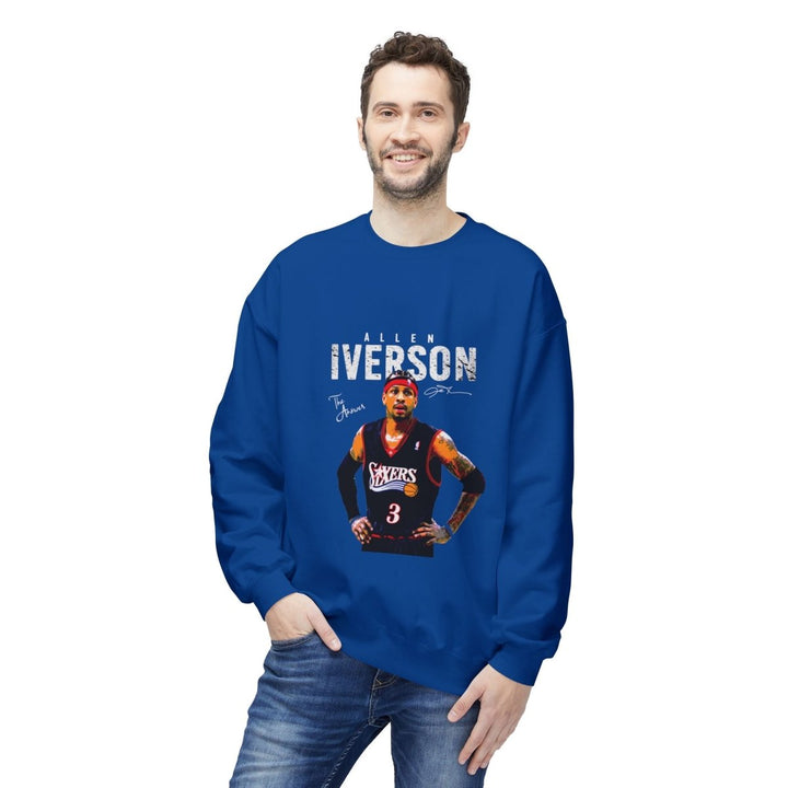 Allen Iverson Crewneck Sweatshirt, Sports Fan Apparel, Vintage NBA Basketball Sweatshirt - Red - S - Allen Iverson Crewneck Sweatshirt, Sports Fan Apparel, Vintage NBA Basketball Sweatshirt - Tatoo Tee