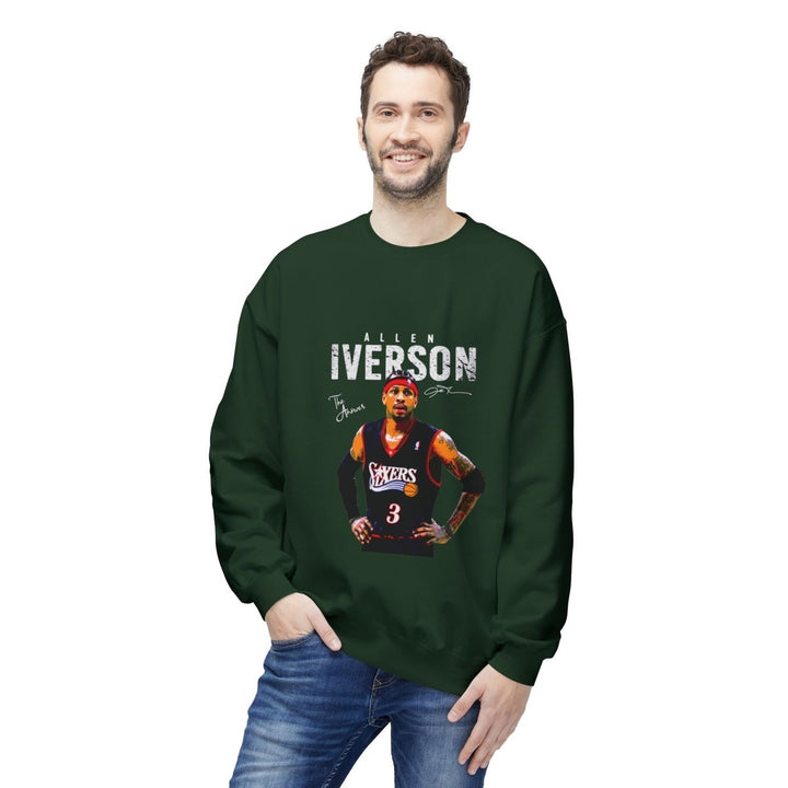 Allen Iverson Crewneck Sweatshirt, Sports Fan Apparel, Vintage NBA Basketball Sweatshirt - Red - S - Allen Iverson Crewneck Sweatshirt, Sports Fan Apparel, Vintage NBA Basketball Sweatshirt - Tatoo Tee