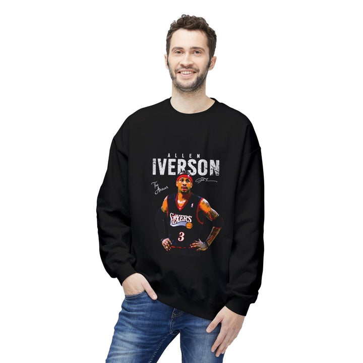 Allen Iverson Crewneck Sweatshirt, Sports Fan Apparel, Vintage NBA Basketball Sweatshirt - Red - S - Allen Iverson Crewneck Sweatshirt, Sports Fan Apparel, Vintage NBA Basketball Sweatshirt - Tatoo Tee